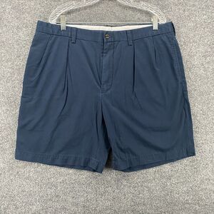 Polo Golf Ralph Lauren Shorts Mens 38 Blue Pleated Wide Leg Preppy Cotton Casual